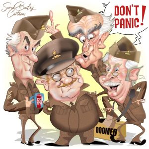 Dads Army by Sarah Bailey Cartoons